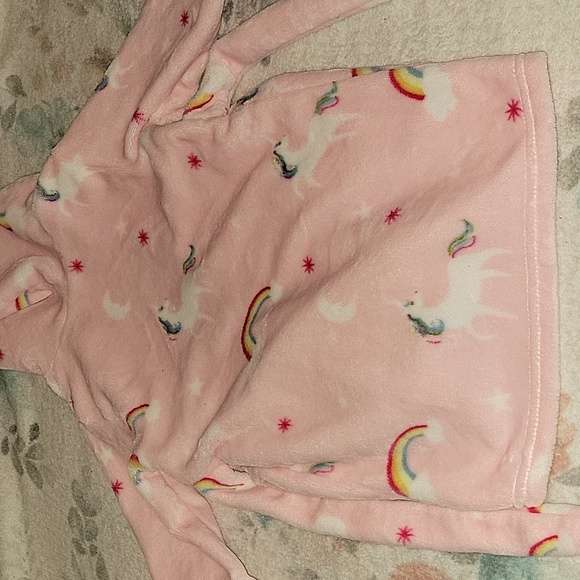 🦄Toddler Fleece Bathrobe🌈 12-18 M - Picture 5 of 5